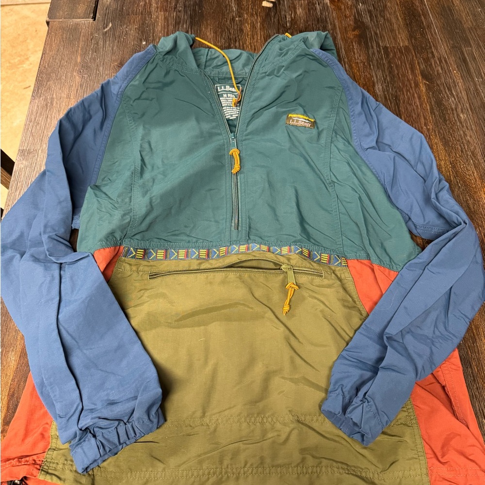 L.L. BEAN Colorblock Windbreaker Jacket
